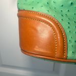 Dooney & Bourke Ostrich Embossed Leather Hobo Handbag in Spearmint Vintage Photo 2