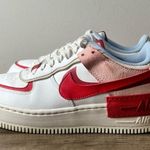 Nike Air Force 1 Low Shadow Cracked Leather Women's Shoe Size 9.5 #276 Photo 2