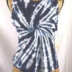 Sage Collective tank top tie dye white & blue Crew neck S Photo 2