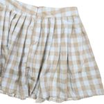 Rue 21 Womens S Tan Blue White Plaid Schoolgirl A-Line Pleated Skirt NWT Photo 1
