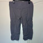 Lululemon ‎ Studio Crop Gray Striped Drawstring Yoga Athleisure Pants Womens 10 Photo 4