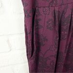 Torrid Purple Black Lace Print Wide Leg Challis Jumpsuit NWT 2 Women's 18-20 Photo 5