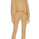 retrofete Desiree Pants in Caramel Silver Houndstooth Medium New Womens Knit Tan Photo 11