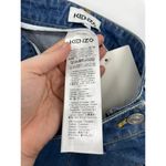 KENZO Skirt Womens 38 US 6 Denim Mini Short A Line Front Pockets Blue NWT Photo 4