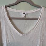 Paige Tee Optic White V Neck Short Sleeves Tee Sz L EUC 100% Viscose Photo 2