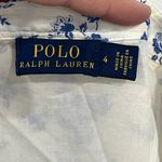 Ralph Lauren Polo  Womens Skirt 4 Blue Floral Ruffle Short Blue White Cotton Photo 4