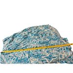 JW Style Turquoise White Floral Ruffle Asymmetrical Elastic Waist Skirt XL Blue Photo 6