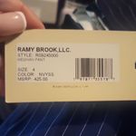 Ramy Brook  Meghan Wide-Leg Pants Blue & White Stripe Size 4 Photo 1