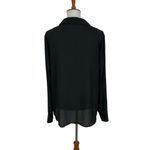 Everleigh Blouse Large Black Long Sleeve Feminine Workwear Chic Classic Minimali Photo 3