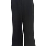 ZARA  Straight Leg Career Trouser Dress Pants Pockets Clasp Button Close XS Black Photo 10