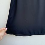 Aritzia  Babaton Galen Black Mesh Trim Drapey V-Neck Cami Tank Top Blouse Medium Photo 5