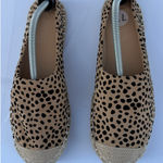 Catherine Malandrino  Animal Print Slip-On Flats Espadrilles Size 7.5 Photo 0