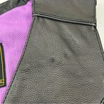 Milwaukee Leather Stud and Wings Black Motorcycle Biker Vest US Marine Womens S. Photo 6