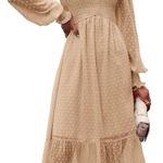 PRETTYGARDEN Apricot Spring Dress  Photo 0
