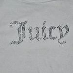 Juicy Couture  White Cropped Bling Baby T-Shirt Rhinestone Logo Women's Size M Photo 2