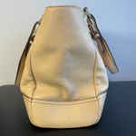 MCM Ivory Leather Shoulder Bag - Preowned Photo 3