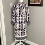 J. McLaughlin  Mock Neck Shift Dress Womens Size Medium Catalina Cloth Photo 4