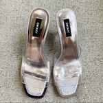 DKNY NEW peep toe vinyl heels Photo 6