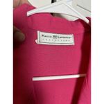Maggie Lawrence Women's Blazer Jacket 1 Button Long Sleeve Padded Shoulders Sz S Pink Photo 2