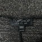 Topshop Sheer Oversized Metallic Sweater Black Size 2 Photo 5