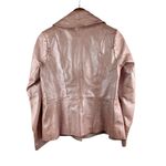 Terry Lewis Classic Luxuries Pink Leather Blazer Jacket PXS Photo 1