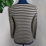 Talbots  Striped Metallic Pima Cotton Knit Top Photo 3