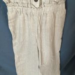 Romeo + Juliet Couture : Ivory/Tan Jumpsuit- adjustable straps, pockets, wide leg-M Photo 6