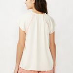 LC Lauren Conrad  Cap Sleeve Boho Top Size Medium Photo 1