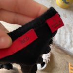 Red Black Mini Cropped Cardigan Photo 3