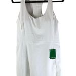 J.Crew Womens Cloudstretch Side Slit Sports Dress Sleeveless Shelf Bra White M Photo 1