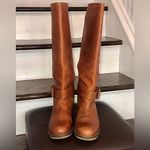Lucky Brand  Brown Leather Knee High Moto Riding Boots SIZE 7 — 7.5 Photo 5
