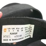 Timberland  Koralyn 2 Band Wedge Sandal‎ Womens 9 Black Leather Lug Soles Photo 4