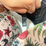 Torrid  Curve XO Plunge Push Up Tattoo Bra Underwire Mermaid Size 46c READ Photo 3