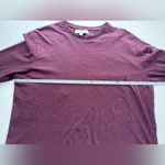 H by Halston  Long Sleeve Cotton Tshirt Maroon Size Large Photo 5