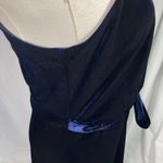 Ali & Jay Velvet Wrap Dress Navy Blue Sleeveless Midi Belted Spaghetti Strap M Size M Photo 2