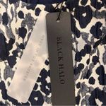 Black Halo  White and Blue Sheath Dress Photo 6