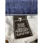 7 For All Mankind 7FAM Seven For All Mankind Dojo Denim Shorts Size 32 Dark Wash 7" Inseam Photo 3