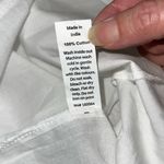 Addison Bay ISLE DRESS 100% Poplin Cotton White Blue Pipping Drop Waist Midi Sma Photo 8