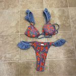Strawberry Milk Mob Electric Smooch Bikini Top & Bottom Orange Photo 1