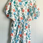 MM BOUTIQUE Gorgeous Floral Beach Swim Cover Up Size Small Blue Photo 1