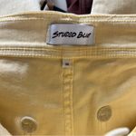 Siena High Rise Crop Wide Leg Jeans. Pale Yellow. Size 26 Yellow Photo 2