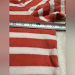 Talbots  Plus Women’s Fleece 1/4 Zip Pullover Melon Stripe 2X Photo 2