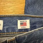 RE/DONE  high rise ankle crop button fly raw hem 27 jeans Photo 4