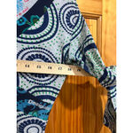 Desigual Long Sleeve Boho Tunic Dress Multicolor Print V-Neck Women’s XL Photo 7