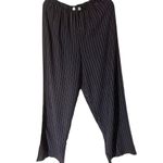 Liz Baker  Essentials Pull On Dark Blue White Pin‎ Strips Oversized Women’s Large Photo 2