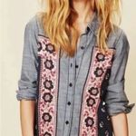 Free People Born Free Bandana
Print Chambray Western Shirt Photo 2
