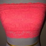 SO  medium‎ pink lace strapless bandeau Photo 1