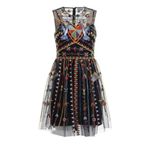 Red Valentino NWT. Love CelebrationEmbroidered Tulle Dress Sz M | US6, IT42 Photo 4