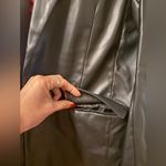 NWOT Faux leather Black Women's Blazer size S Photo 8