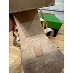 Kate Spade  Carolina Block Heel Sandal Metallic Nappa Pale Gold 6.5 Lightly Worn Photo 13